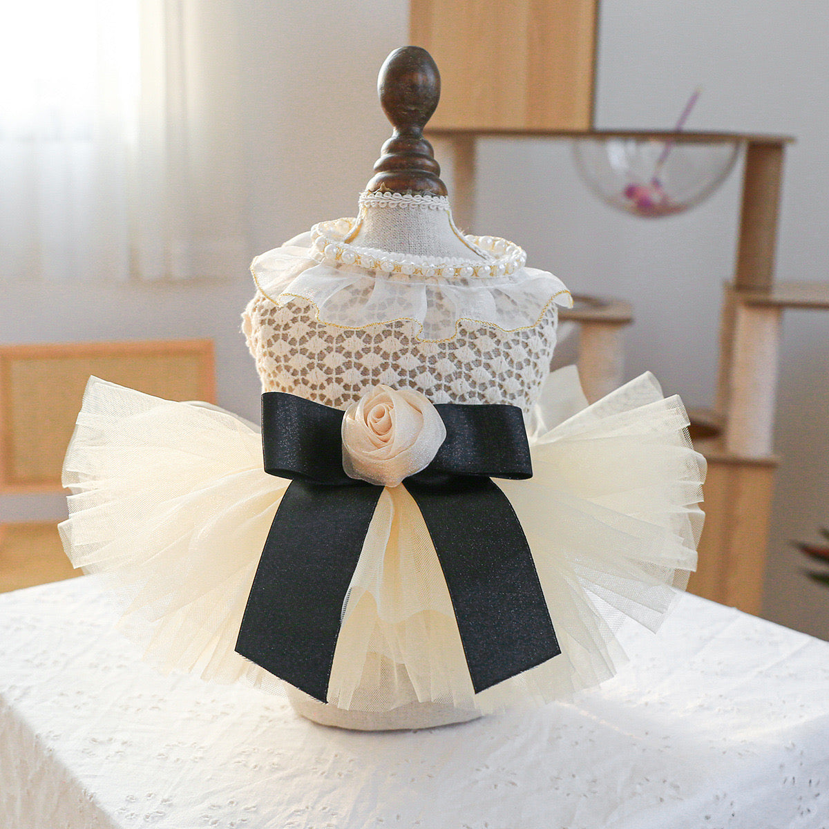 Pearl Lace Princess Tutu Dress