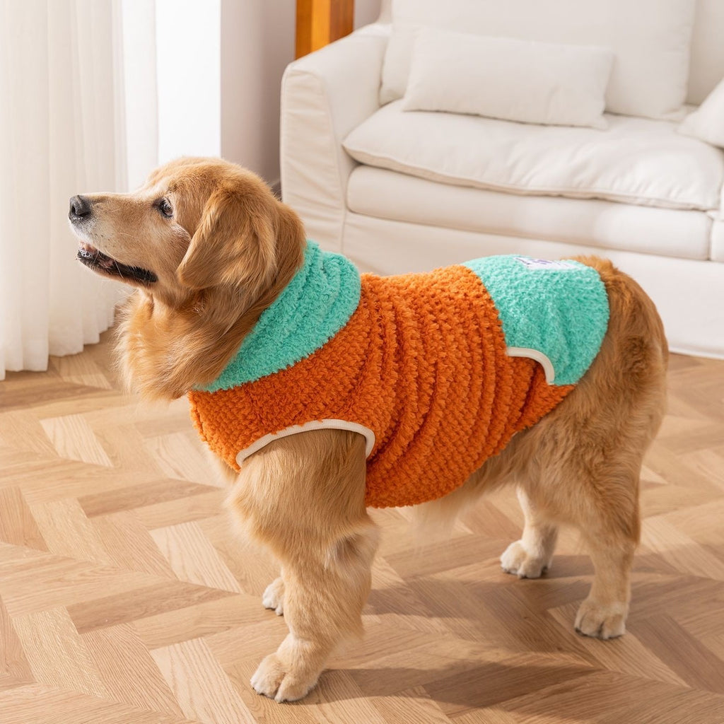 Color-Block Hooded
Fleece Jacket for Medium & Large Dogs - Autumn/ Winter Edition