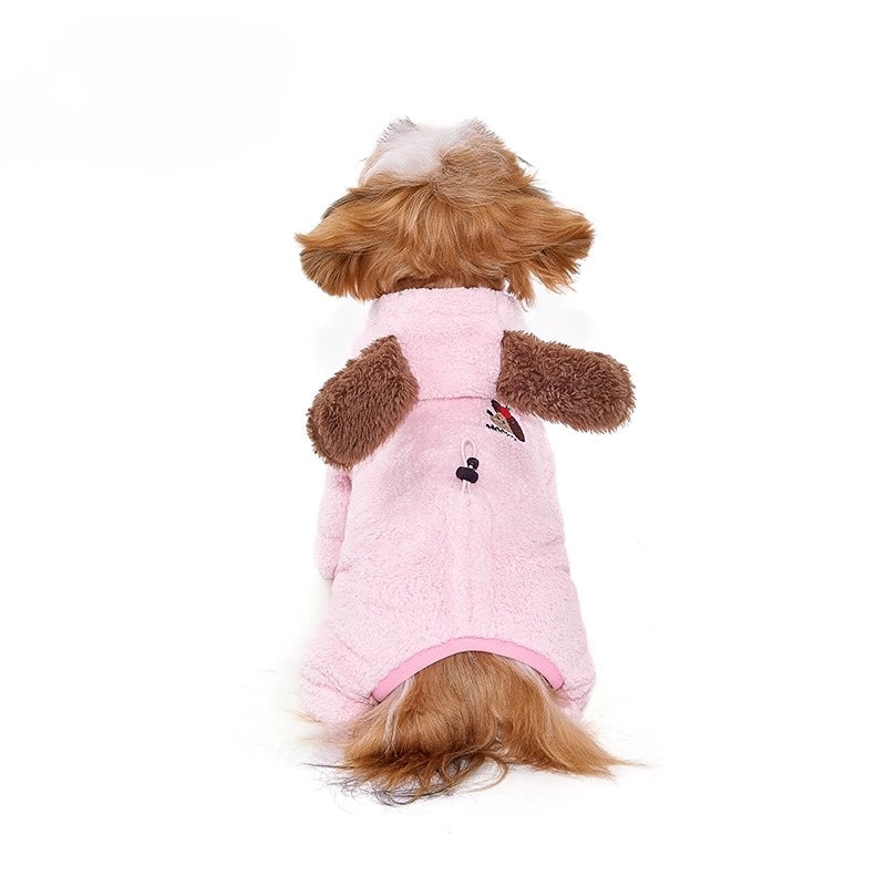 Pink Brown Pet Jumpsuit
