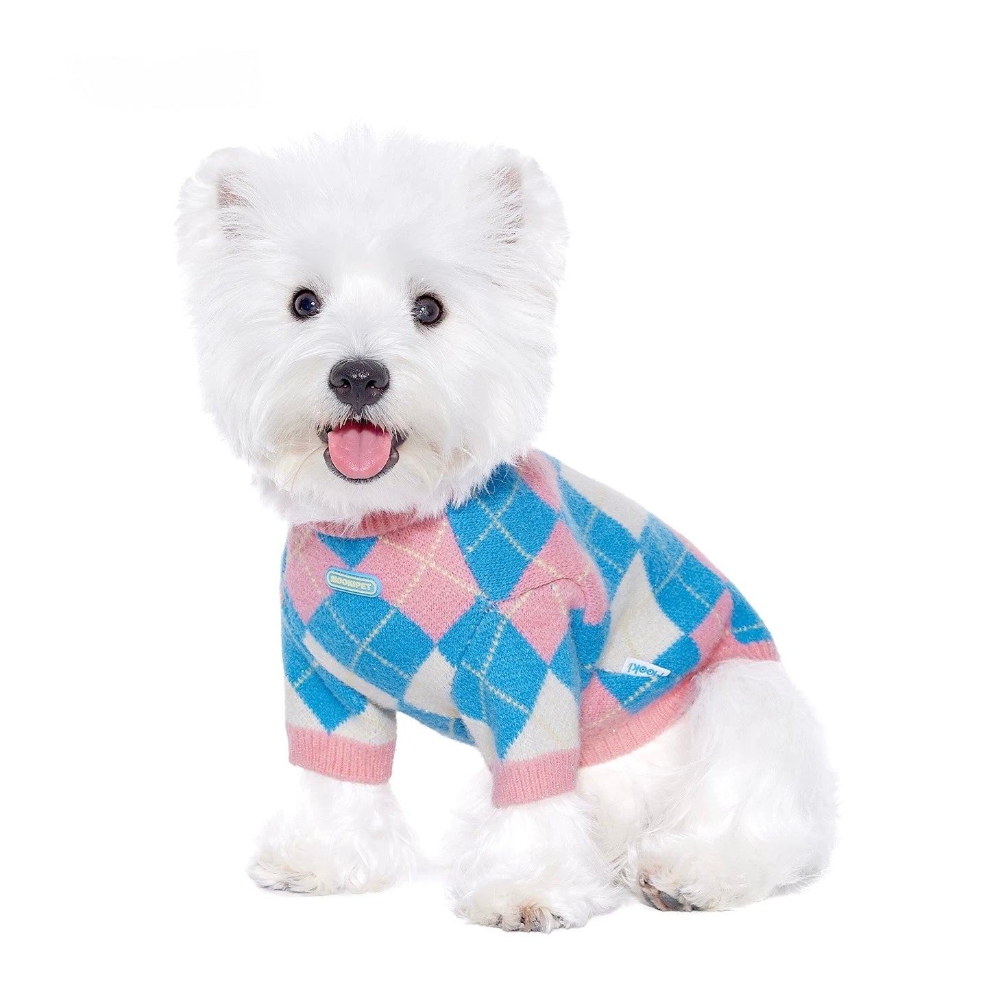 Argyle Fleece Sweater