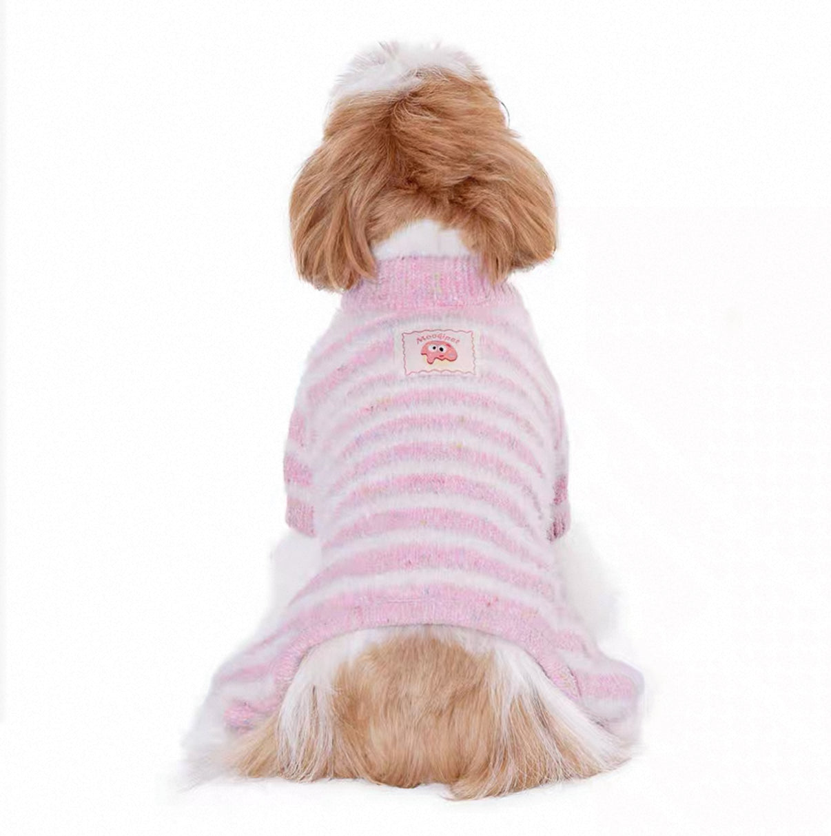 Pink White Faux Mink Jumpsuit