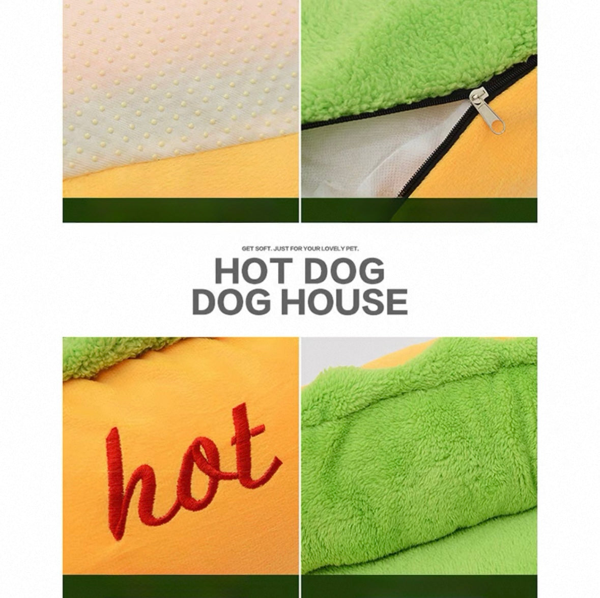 Hot Dog Pet Bed