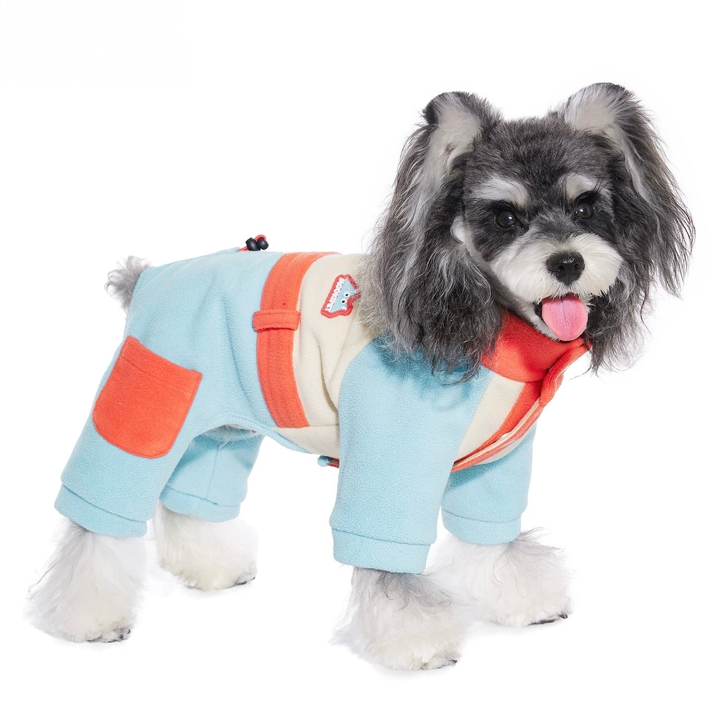 Color Block Fleece Jumpsuit