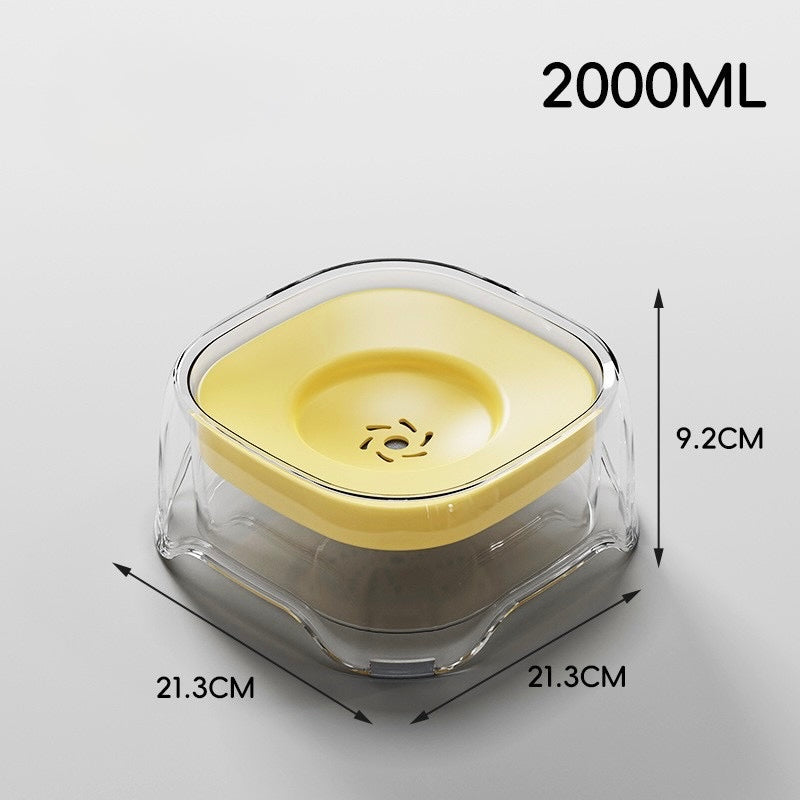 Transparent Floating
Water Bowl - Anti-Wet
Mouth & Anti-Spill Design