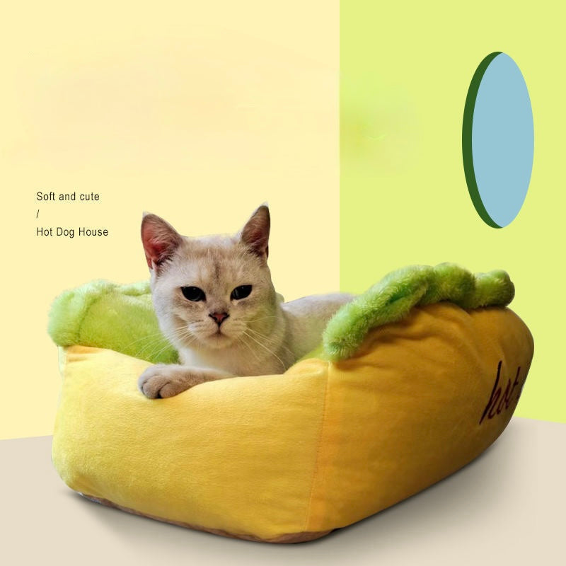 Hot Dog Pet Bed