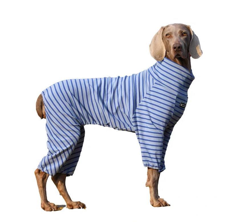 Striped Jumpsuit Warm & Anti Shed