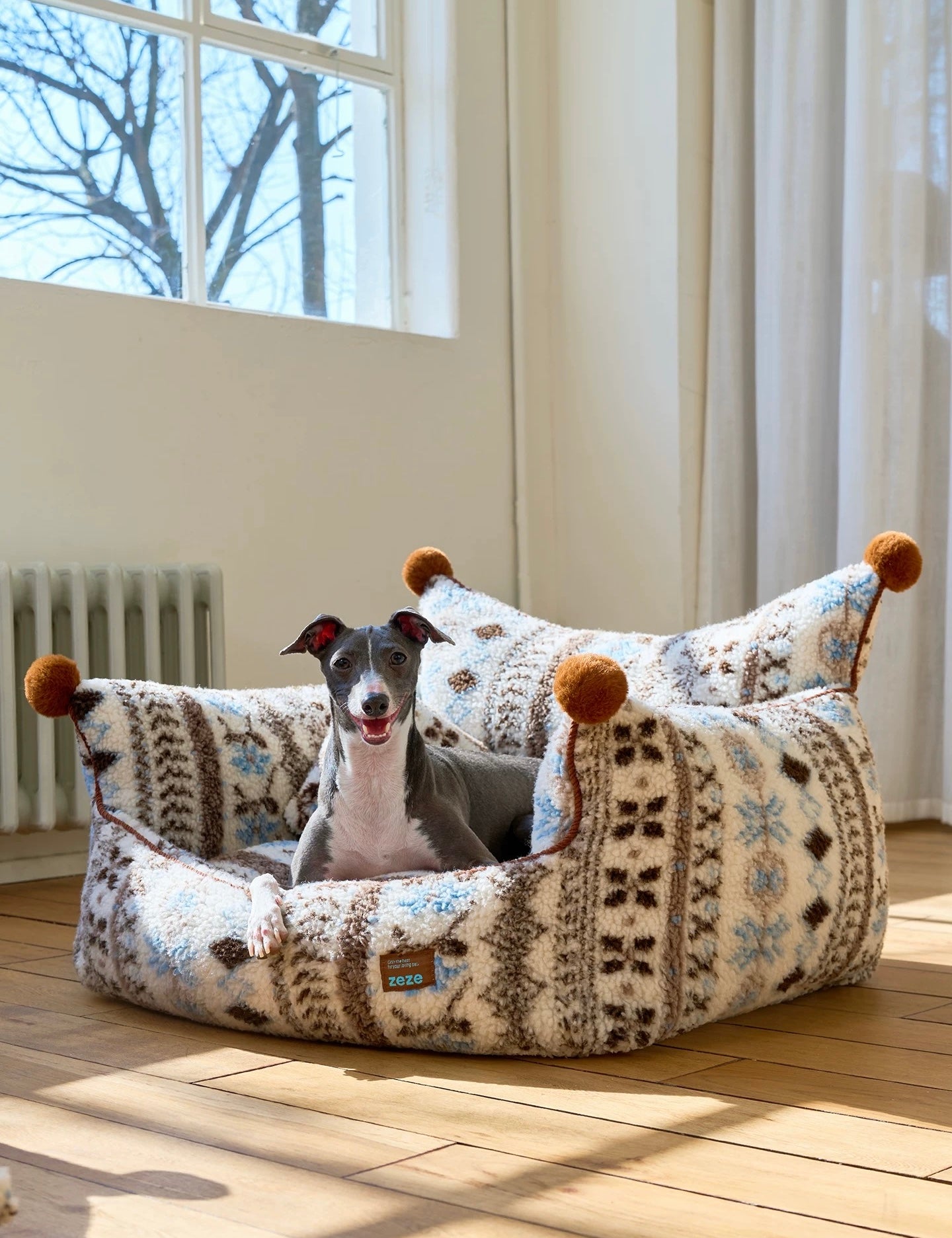 Marshmallow Nest for pets highlighting material texture and details