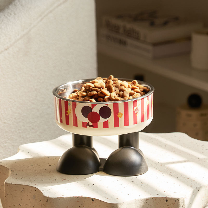 Raised Cat & Dog Bowl - Non-Spill, Neck-Friendly Stainless Steel Pet Dish