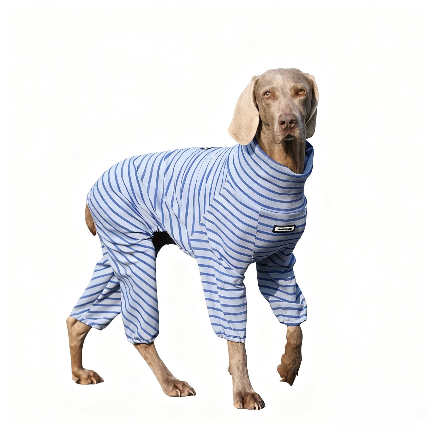 Striped Jumpsuit Warm & Anti Shed