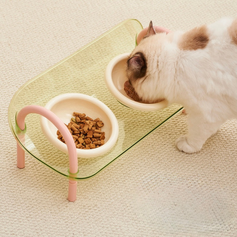 Elevated Double Bowl
Stand for Pets - Anti-Spill Design, Neck Protection for Cats & Dogs