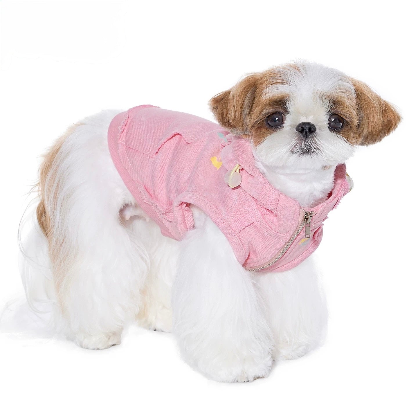 Washed Knit Hoodie Vest