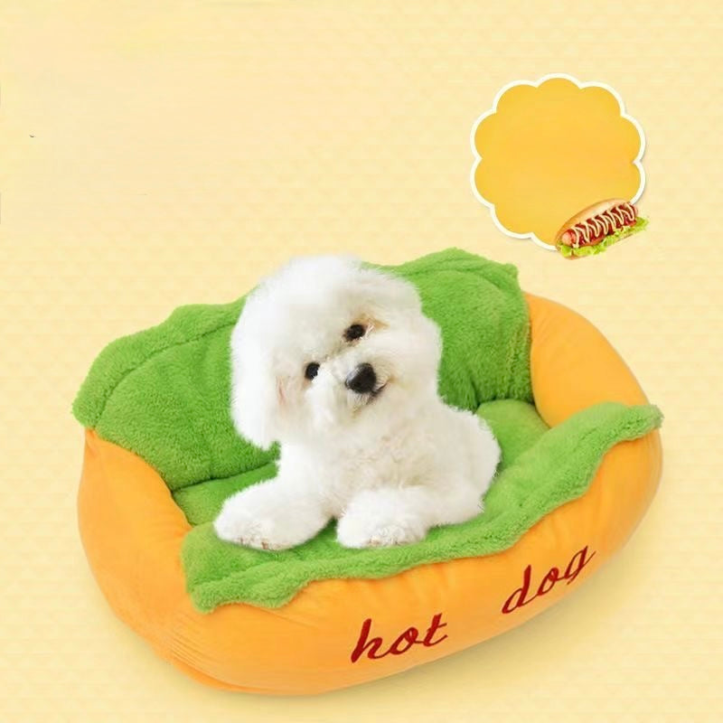 Hot Dog Pet Bed