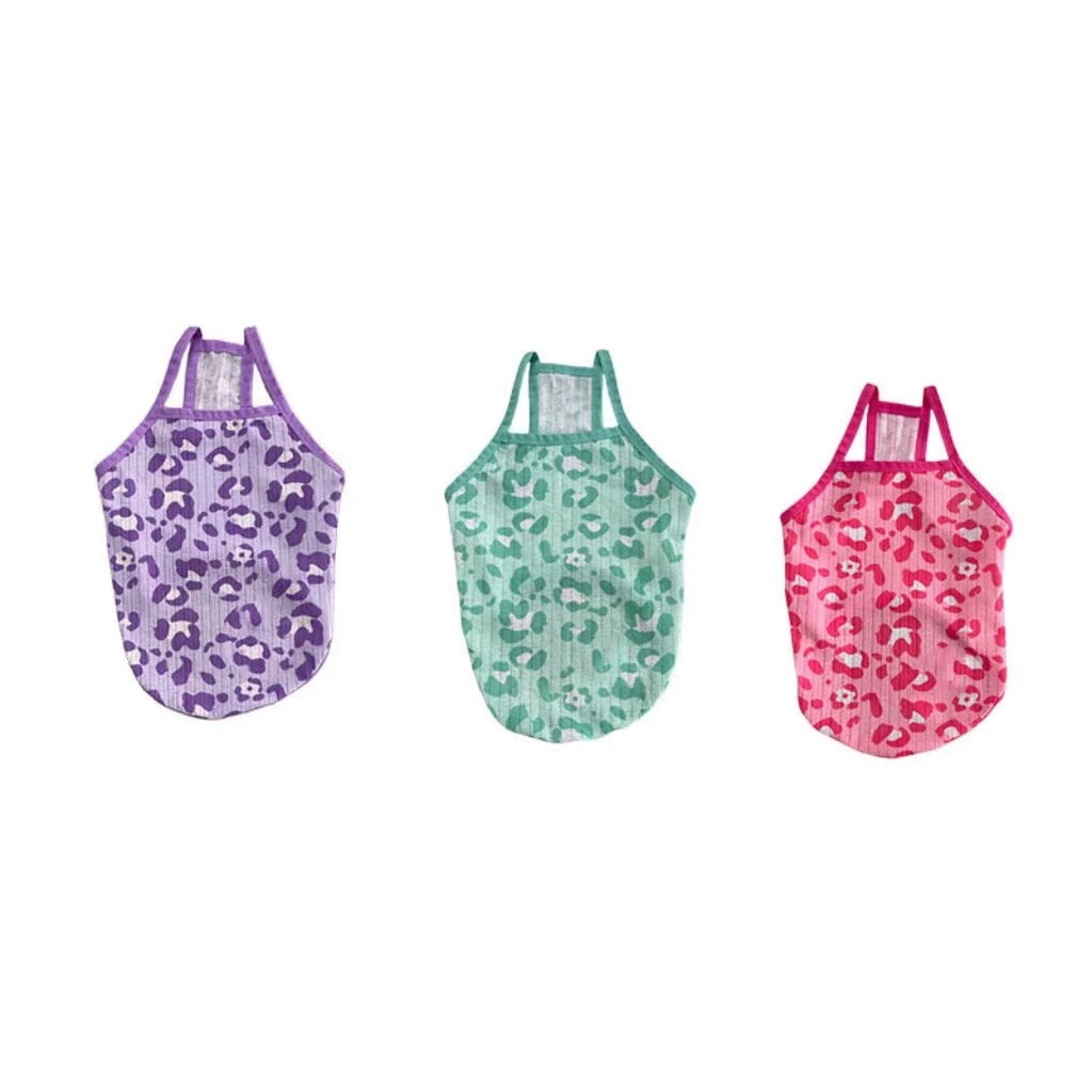 Lightweight Leopard-Print Pet Camisole