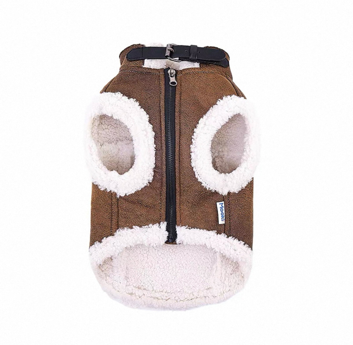 Lamb-Lined Biker Vest