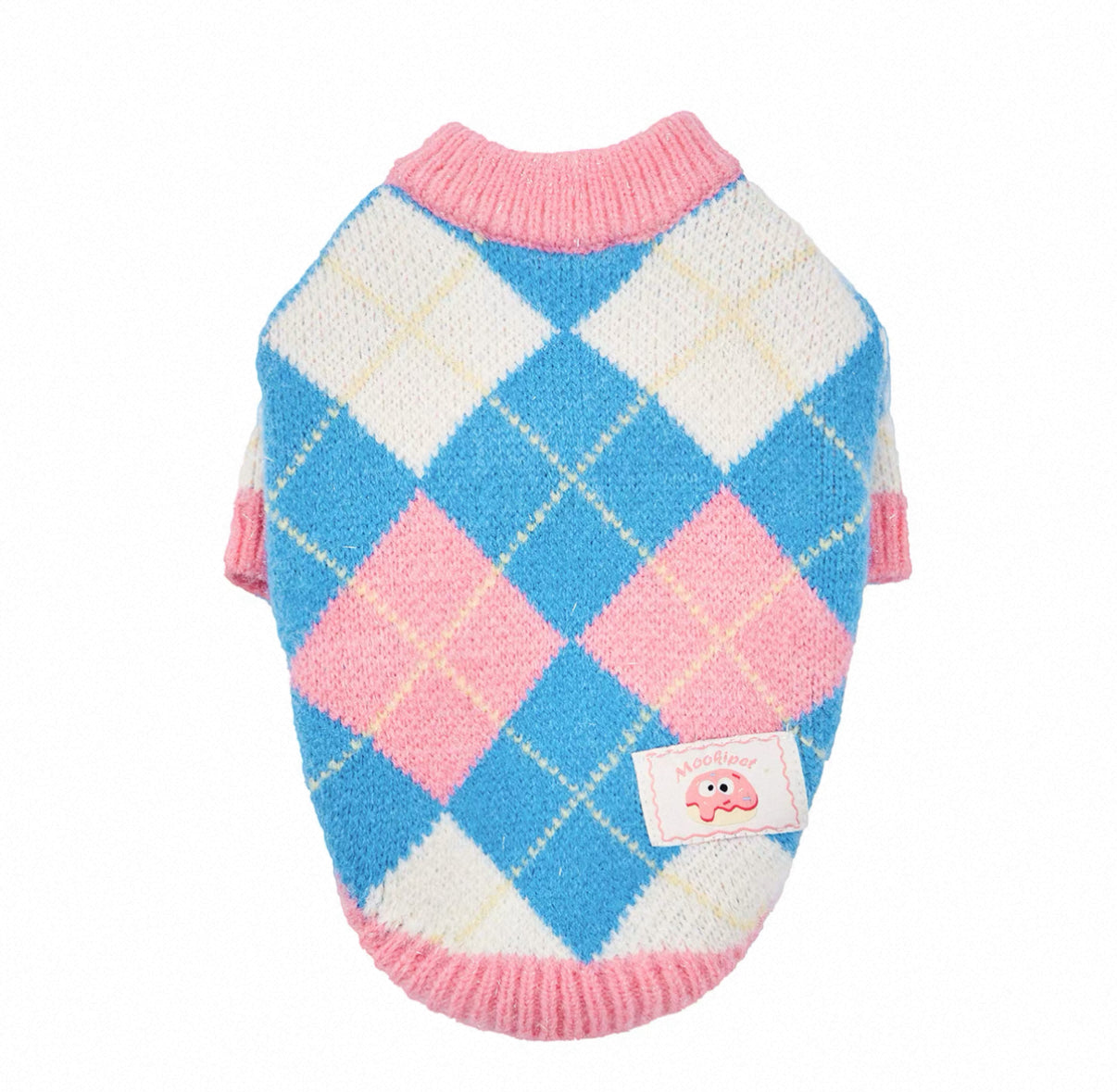 Argyle Fleece Sweater
