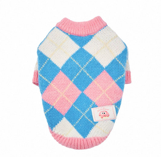 Argyle Fleece Sweater