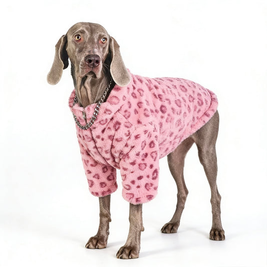 Panther Blush Fur Coat