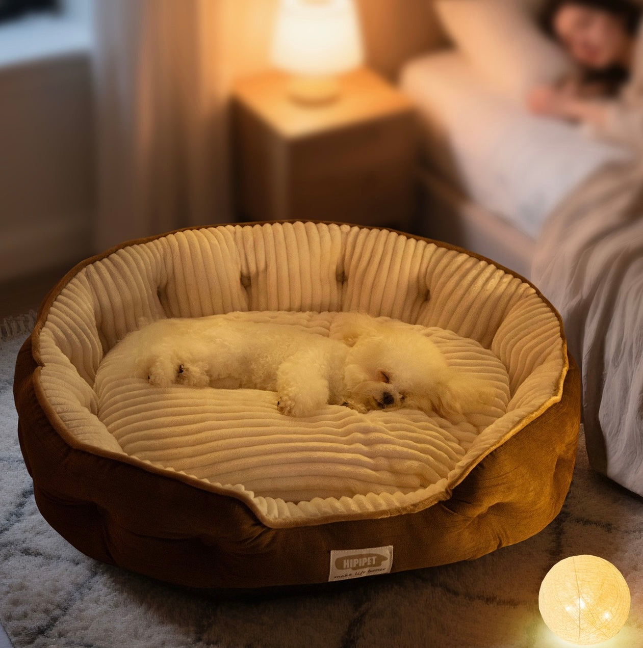 Cream Nest Bed