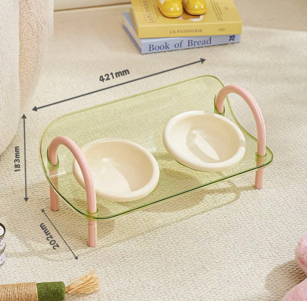 Elevated Double Bowl
Stand for Pets - Anti-Spill Design, Neck Protection for Cats & Dogs