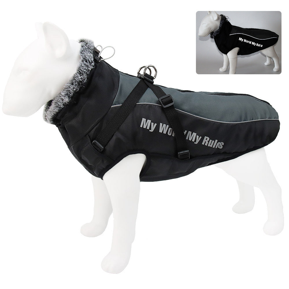 Thickened Reflective
Winter Dog Coat - Warm Cotton Jacket for Large
Dogs