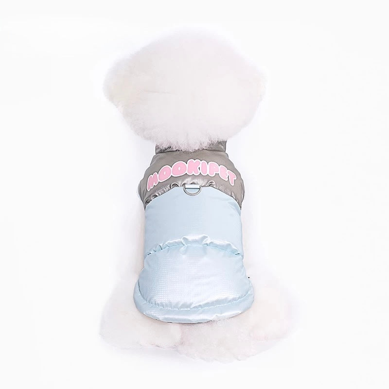 Shiny Patchwork Duck Down Vest