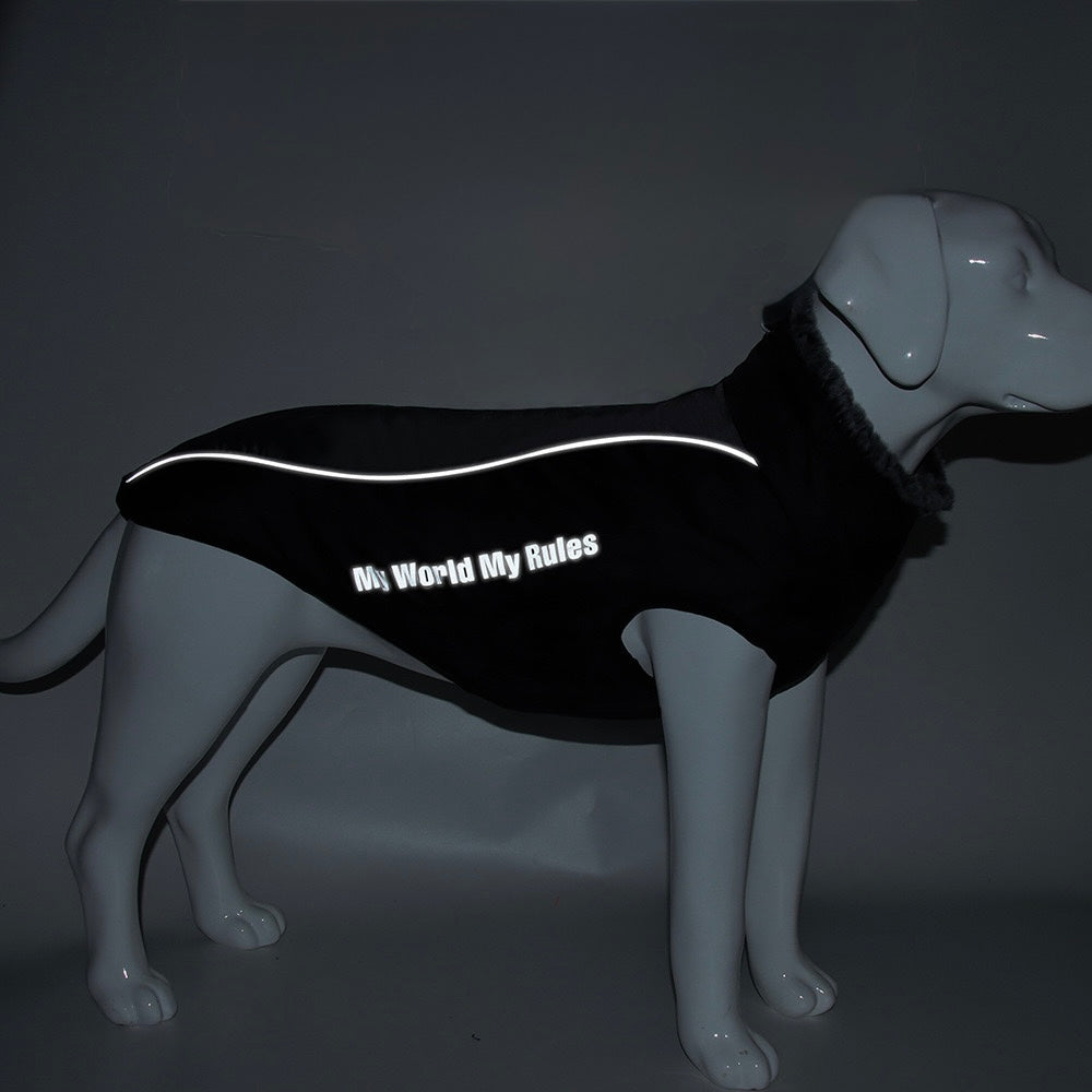 Thickened Reflective
Winter Dog Coat - Warm Cotton Jacket for Large
Dogs