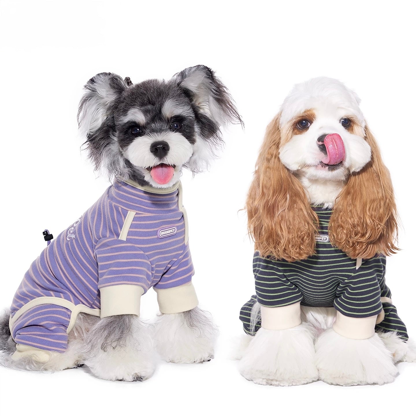 Soft Striped Pet Jumpsuit