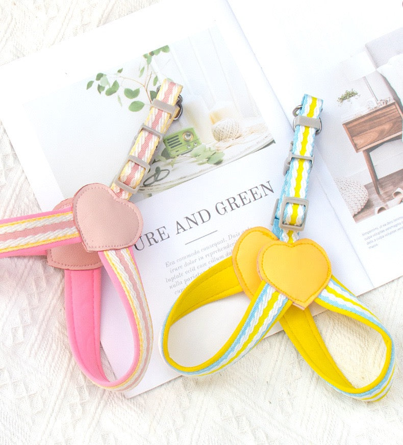 Anti - Pull Lightweight Y - Shaped Dog Harness: Summer Dopamine Vibes