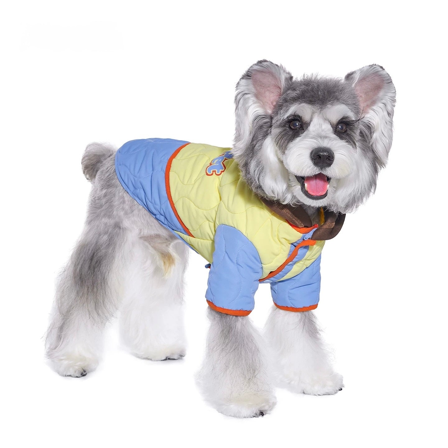 Wavy Quilted Hooded Coat