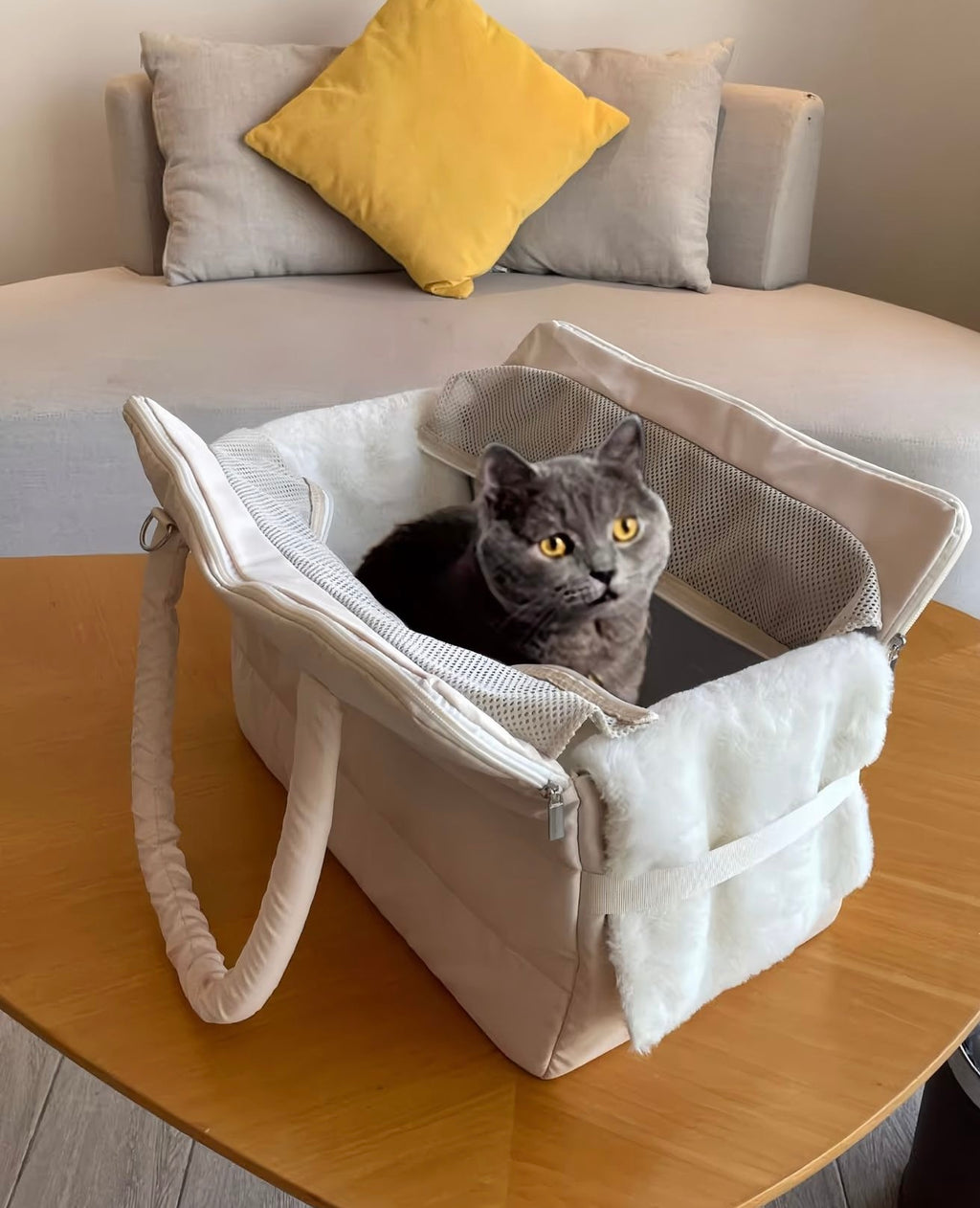 Outdoor Pet Travel Bag Cotton, Spacious, Crossbody Design