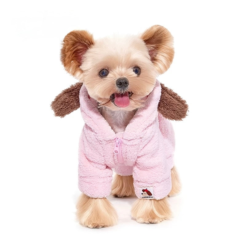 Pink Brown Pet Jumpsuit