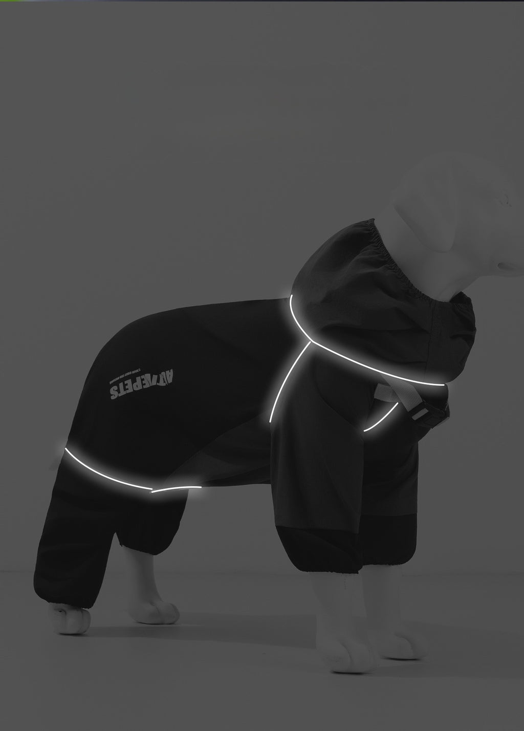 Full-Coverage Waterproof Raincoat for Large Dogs - Four-Leg Design