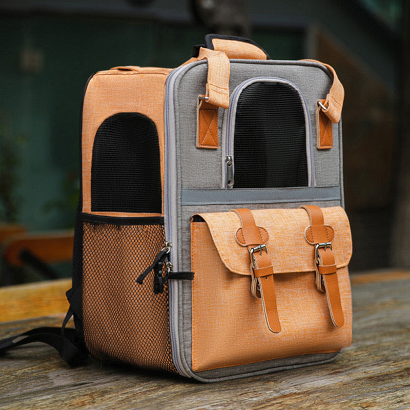 Portable Large-Capacity Pet Carrier for Outdoor Use - Shoulder & Handheld Pet Bag