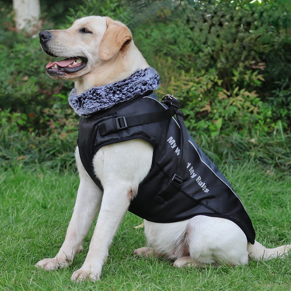 Thickened Reflective
Winter Dog Coat - Warm Cotton Jacket for Large
Dogs