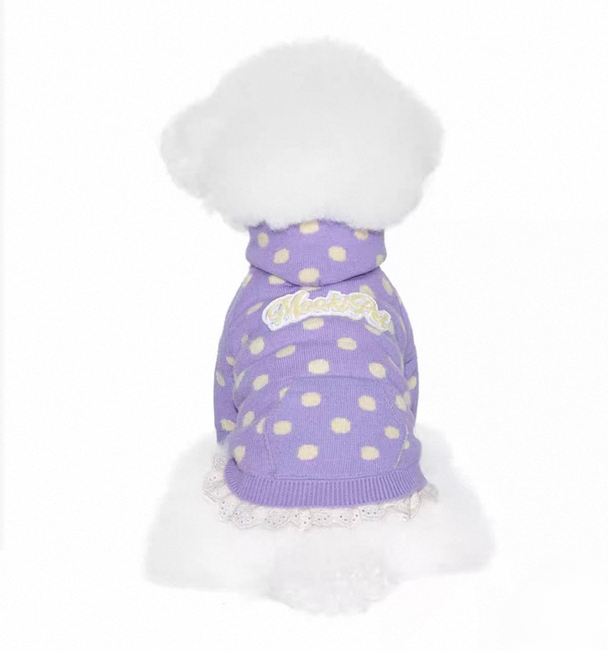 Fleece Dot Hoodie Sweater