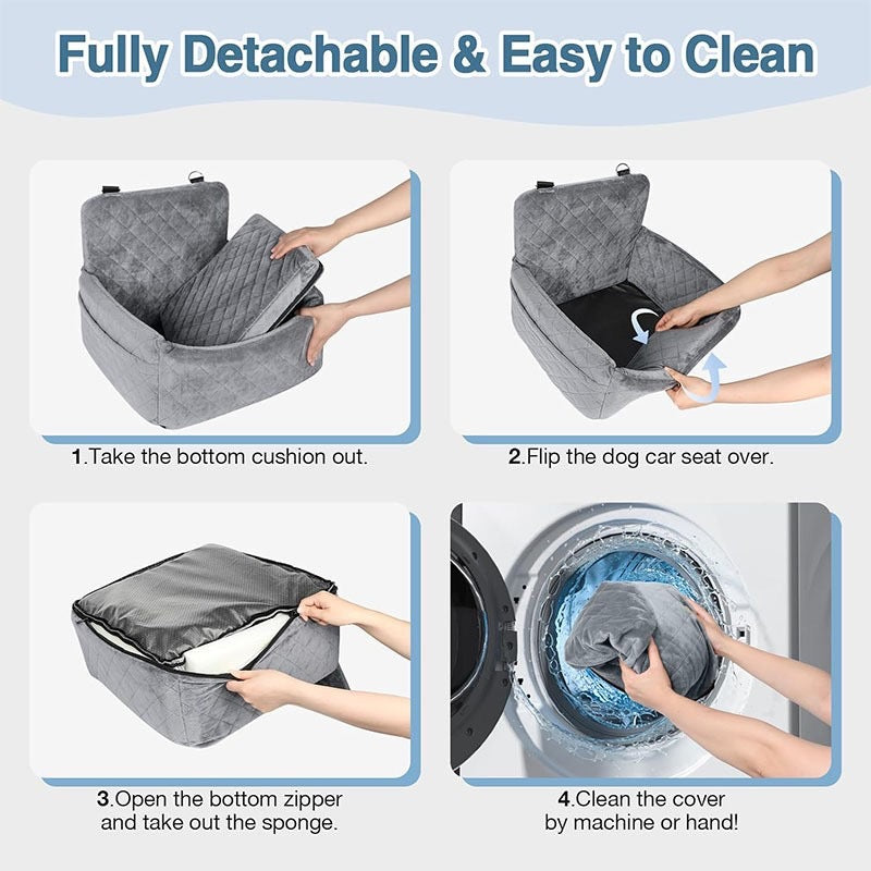 Deluxe Car Dog Seat
- Cozy, Safe & Travel-
Ready Pet Nest for Front or Back Seat