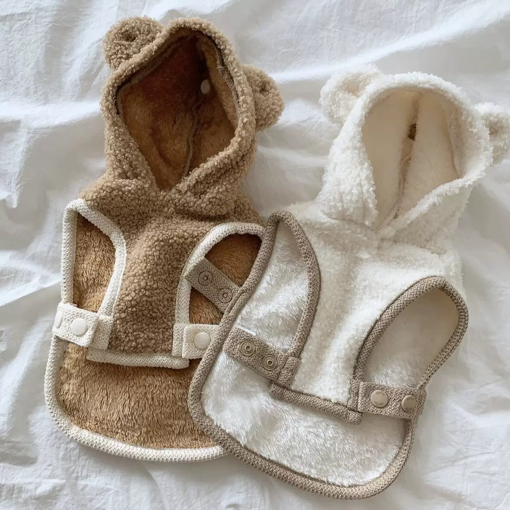 Warm Winter Cape for Small and Medium Dogs - Thickened Pet Cloak Shawl