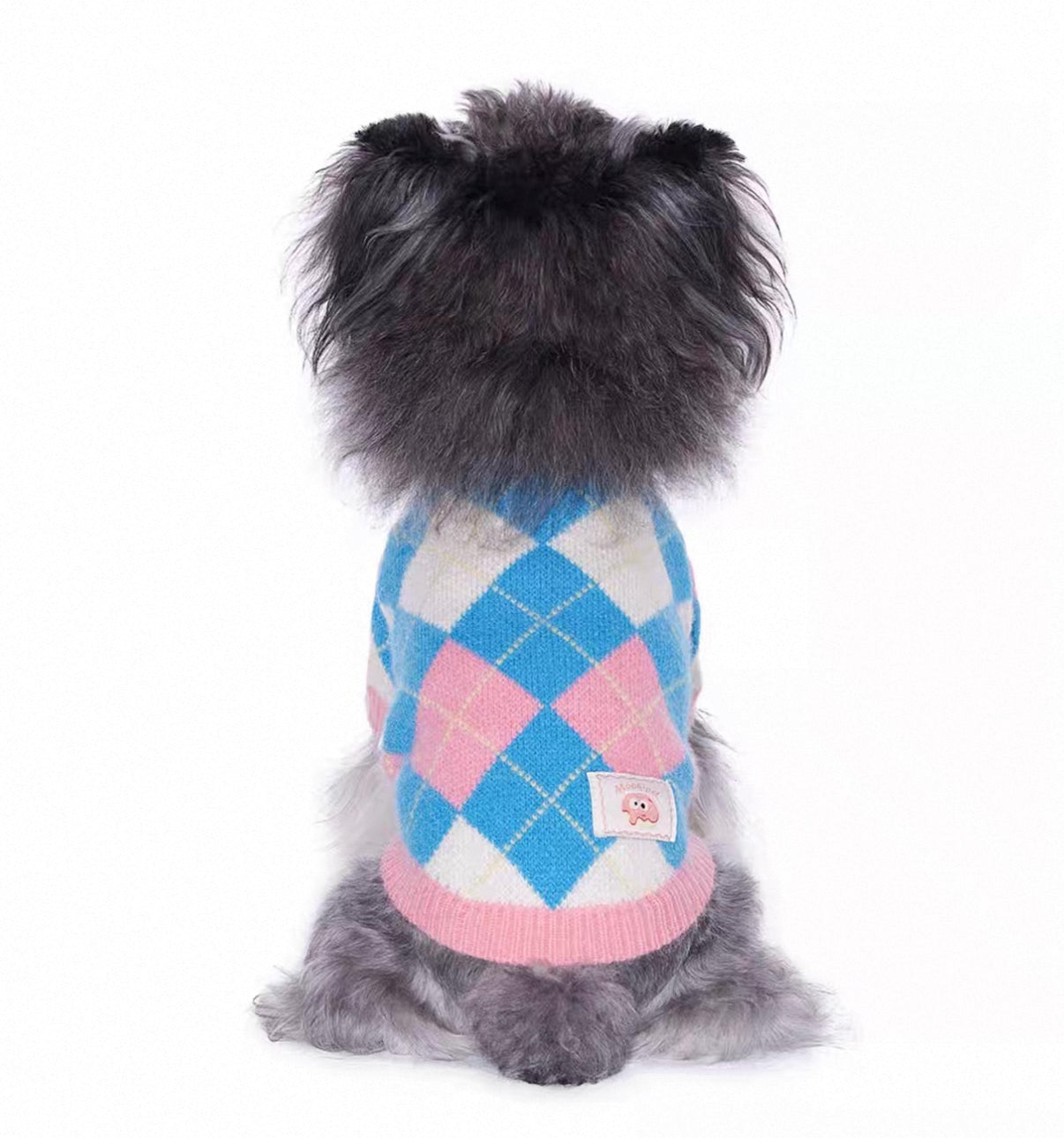 Argyle Fleece Sweater