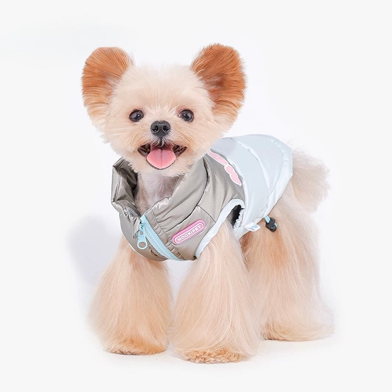 Shiny Patchwork Duck Down Vest