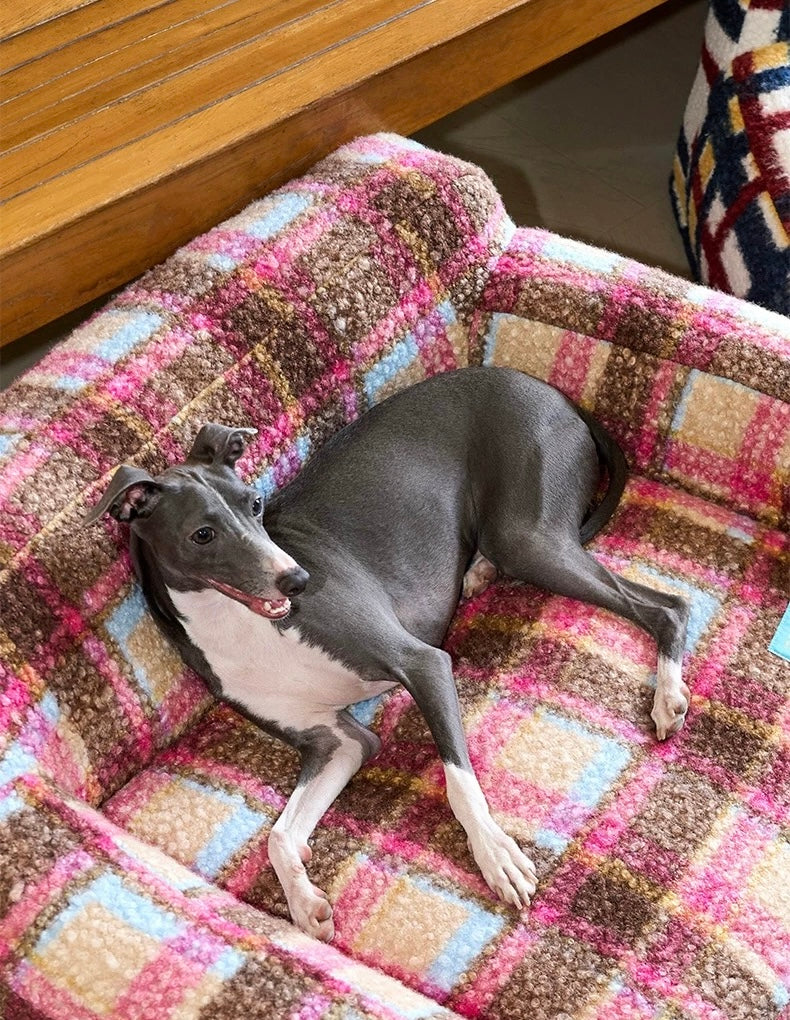 Toffee Tart Sofa for pets showing back design and coverage