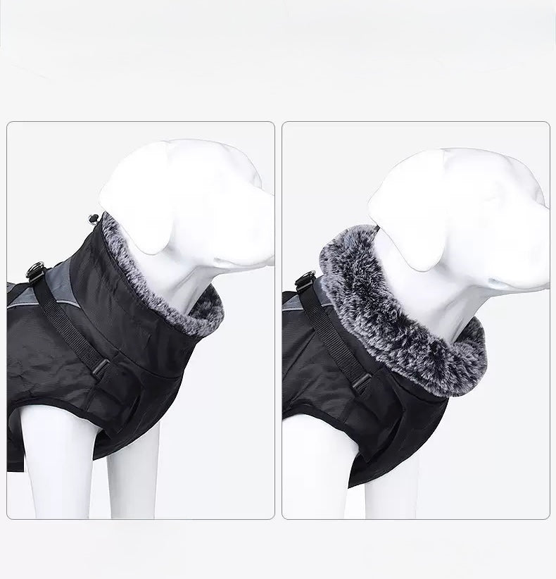 Thickened Reflective
Winter Dog Coat - Warm Cotton Jacket for Large
Dogs