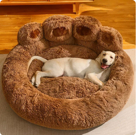 Cozy Bear Paw Pet Bed:Comfort for All Seasons – Perfect for Dogs & Cats