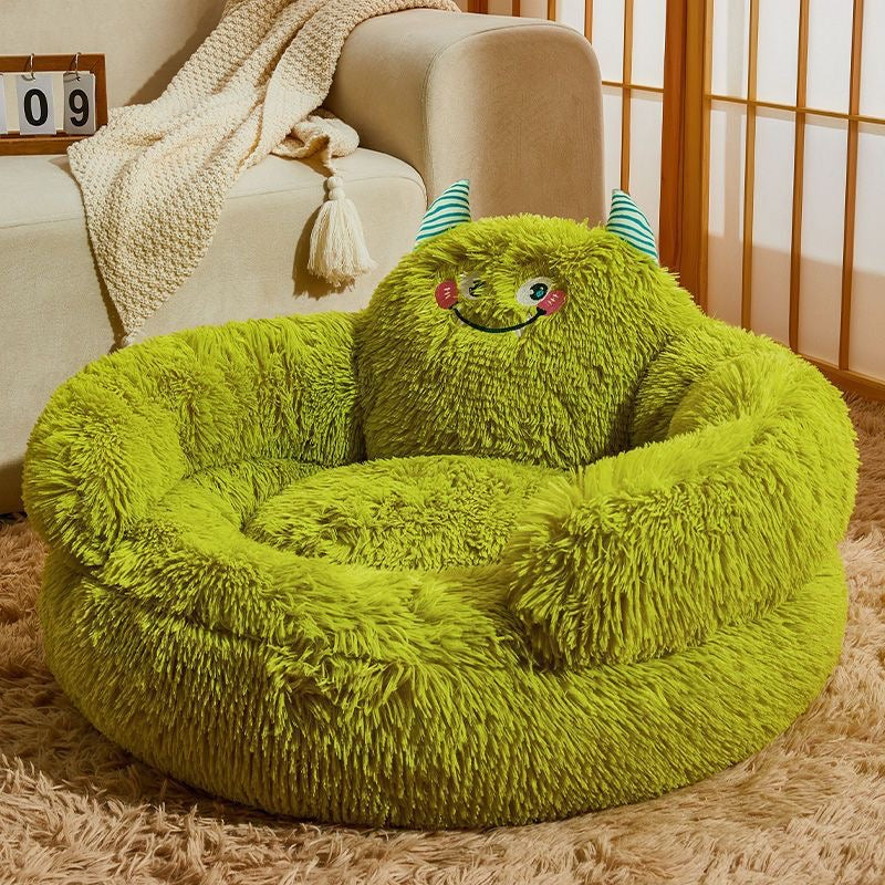 Monster-Themed Cozy Pet Bed