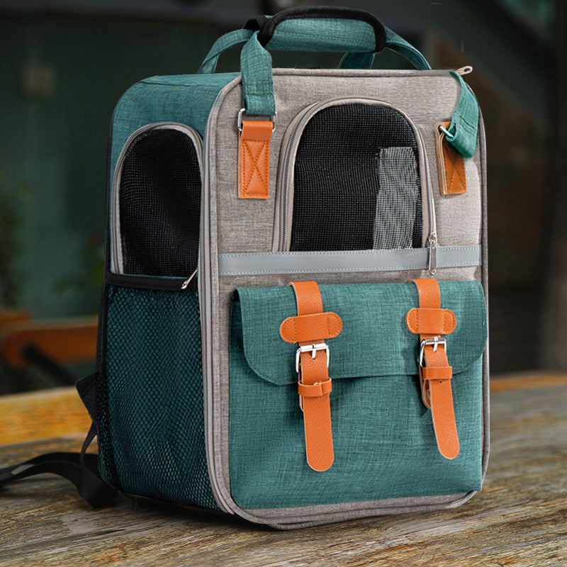 Portable Large-Capacity Pet Carrier for Outdoor Use - Shoulder & Handheld Pet Bag