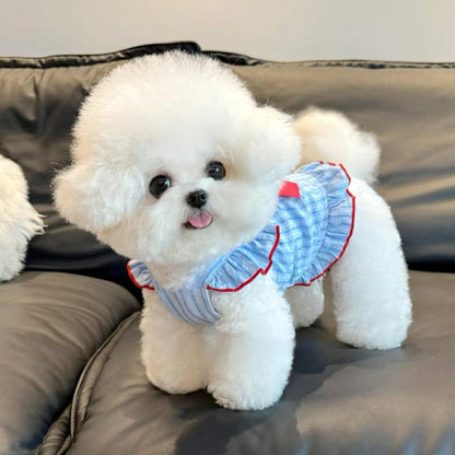Lightweight Striped
Sundress with Large Bow for Small Dogs